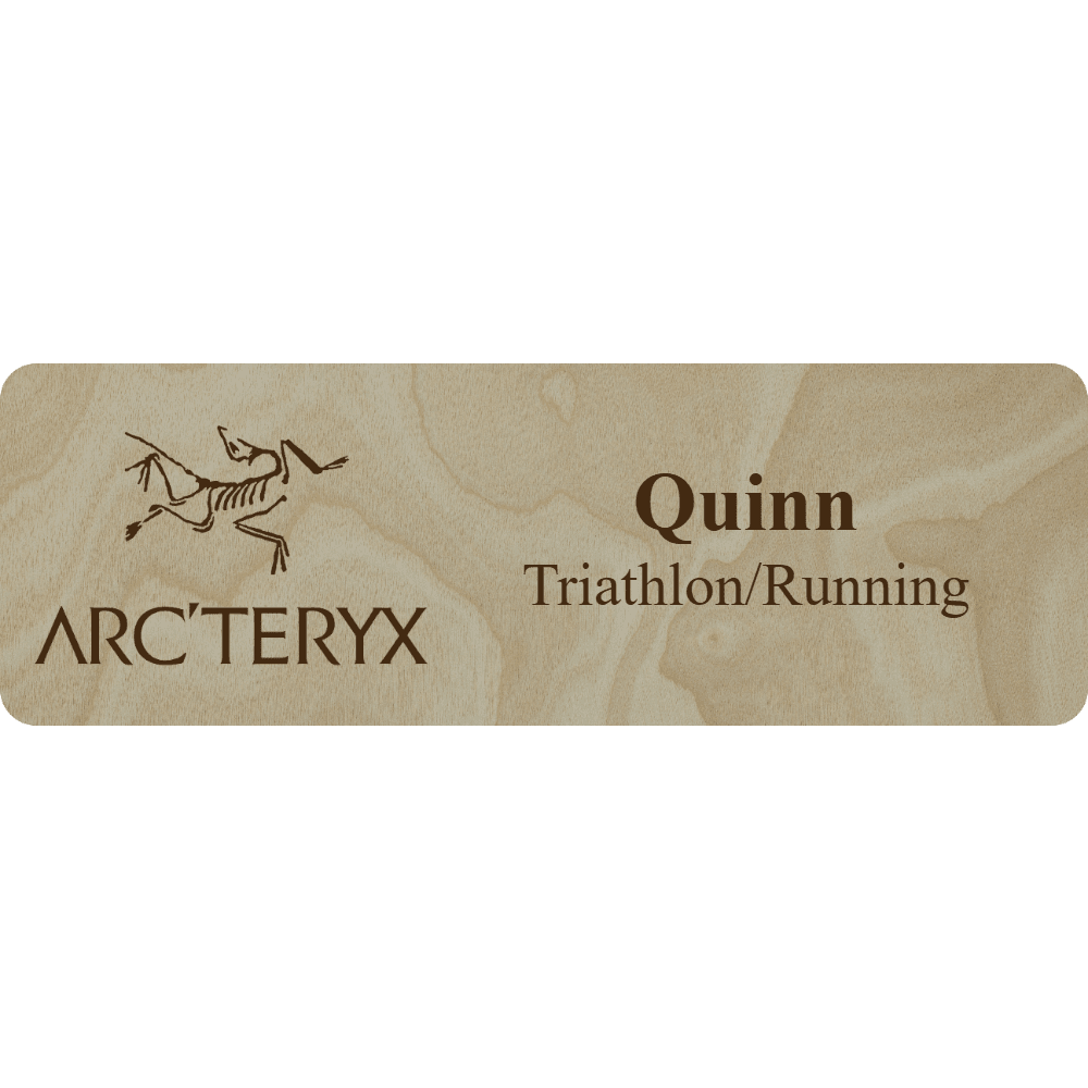 Arc'teryx Name Tag - 2 Lines - Customer's Product with price 5.25 ID uU8pvLNFcqBH-zWSQ9YwdR4e