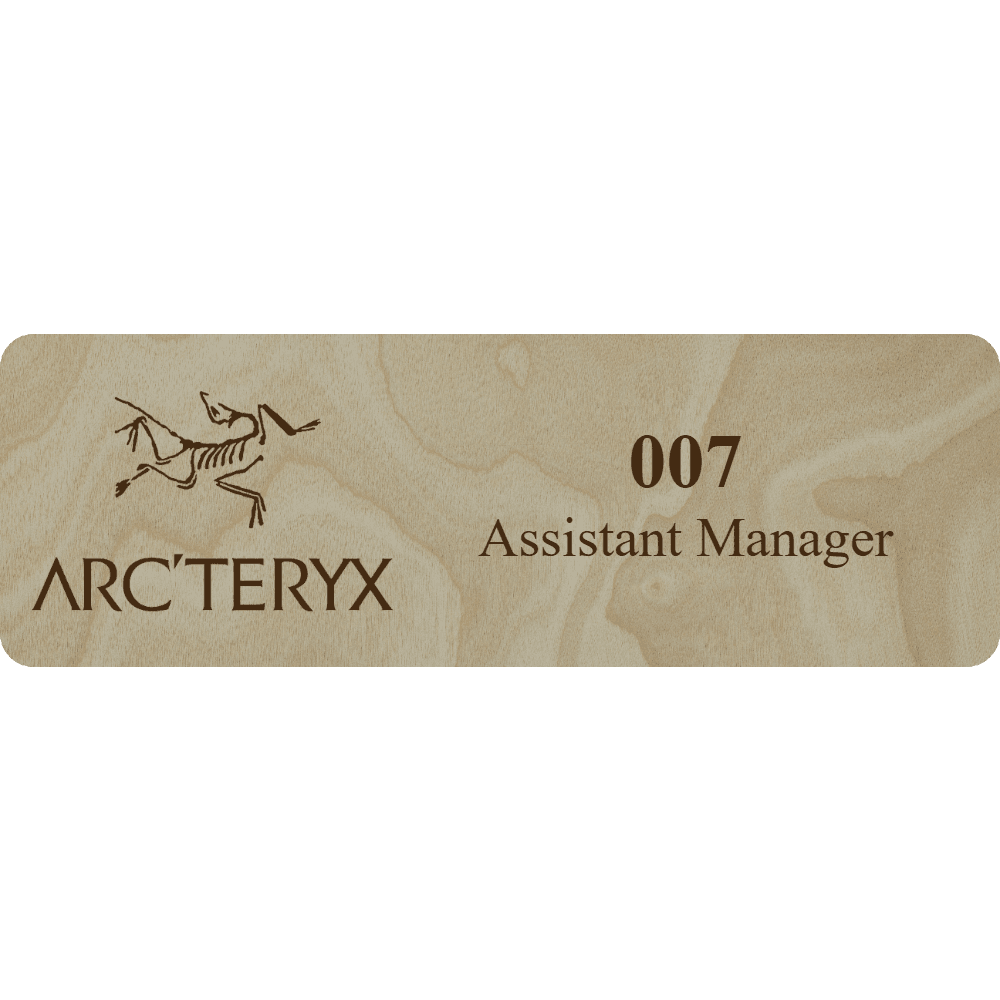Arc'teryx Name Tag - 2 Lines - Customer's Product with price 5.25 ID qcDS3k5Xck8Kpe6q7dK-JP-E
