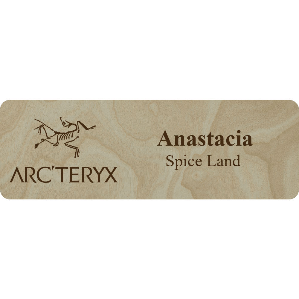 Arc'teryx Name Tag - 2 Lines - Customer's Product with price 6.25 ID AVCeGFnqD8TvZyRXs0hmFiJ5