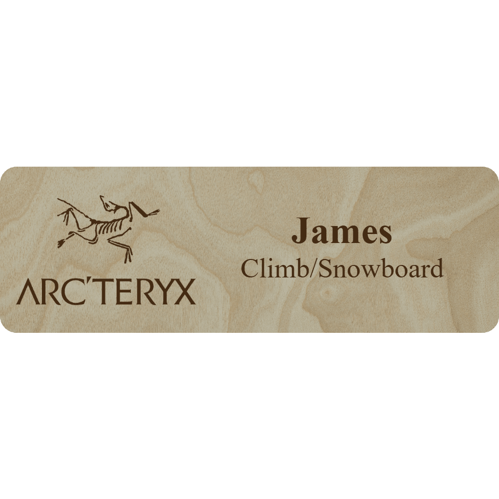 Arc'teryx Name Tag - 2 Lines - Customer's Product with price 6.25 ID ARSI4mxaBnP75se4m4lXMfIL