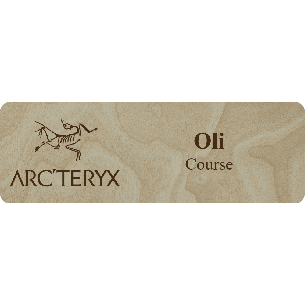 Arc'teryx Name Tag - 2 Lines - Customer's Product with price 6.25 ID n8fLW1ezaZjrgnQMGteaLv-6