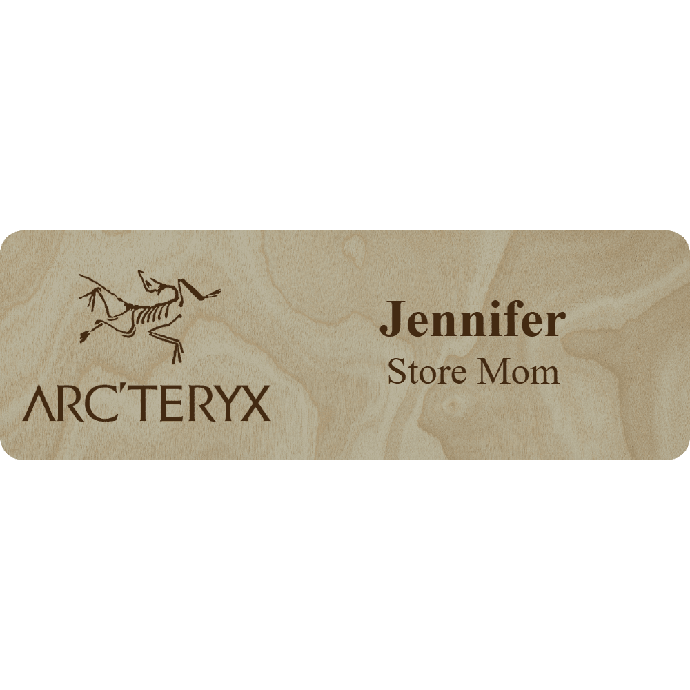 Arc'teryx Name Tag - 2 Lines - Customer's Product with price 6.25 ID 1Kr4laYgvsZS5RBtBG9zZlGE