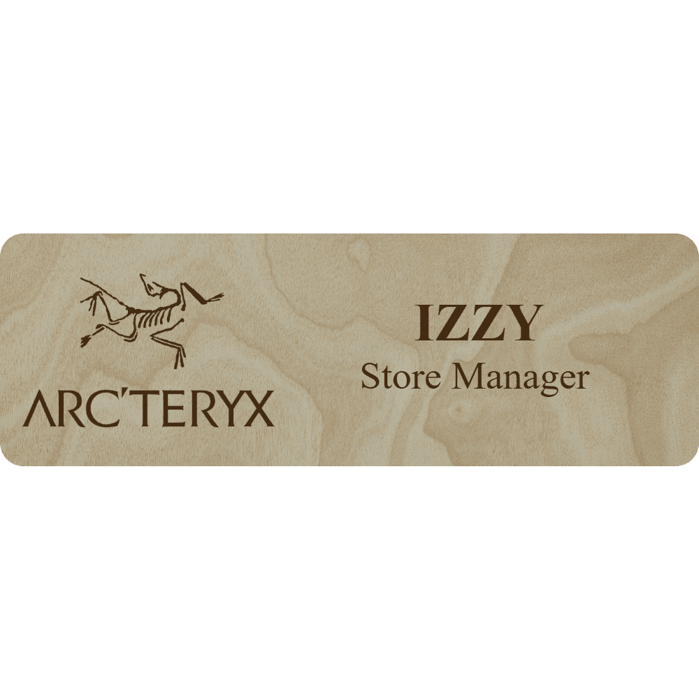 Arc'teryx Name Tag - 2 Lines - Customer's Product with price 6.25 ID OJqAHLUz18o-nSf_nonQ3rD9