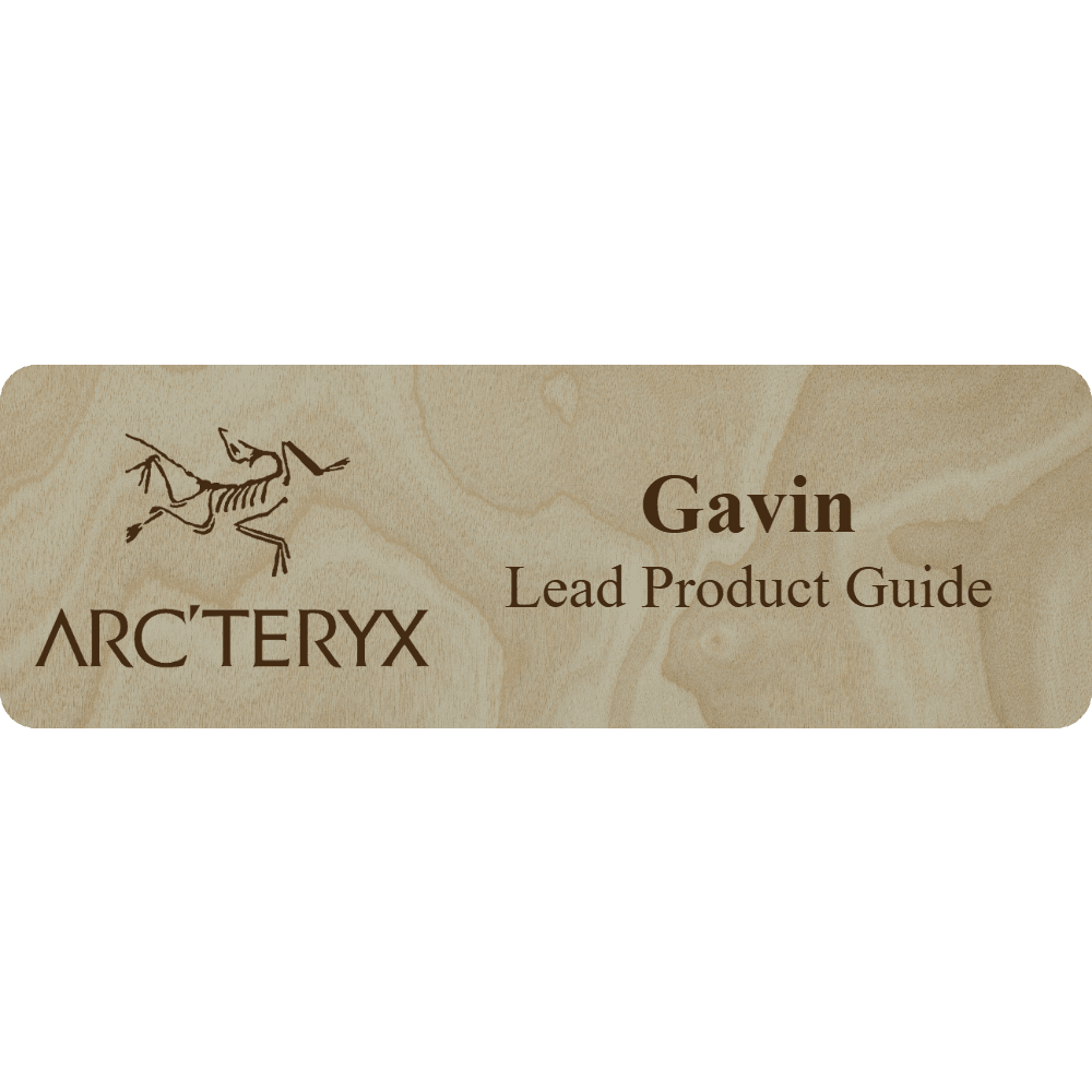 Arc'teryx Name Tag - 2 Lines - Customer's Product with price 6.25 ID saz67EGkRcPqNnmnOphiq08F