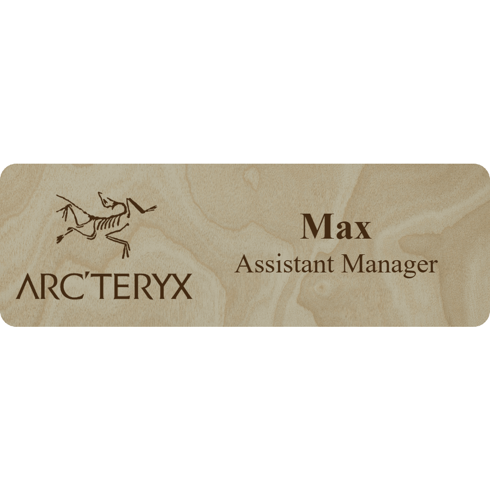 Arc'teryx Name Tag - 2 Lines - Customer's Product with price 6.25 ID Ec7XrjsAuhjyir5lgBXnGGfm