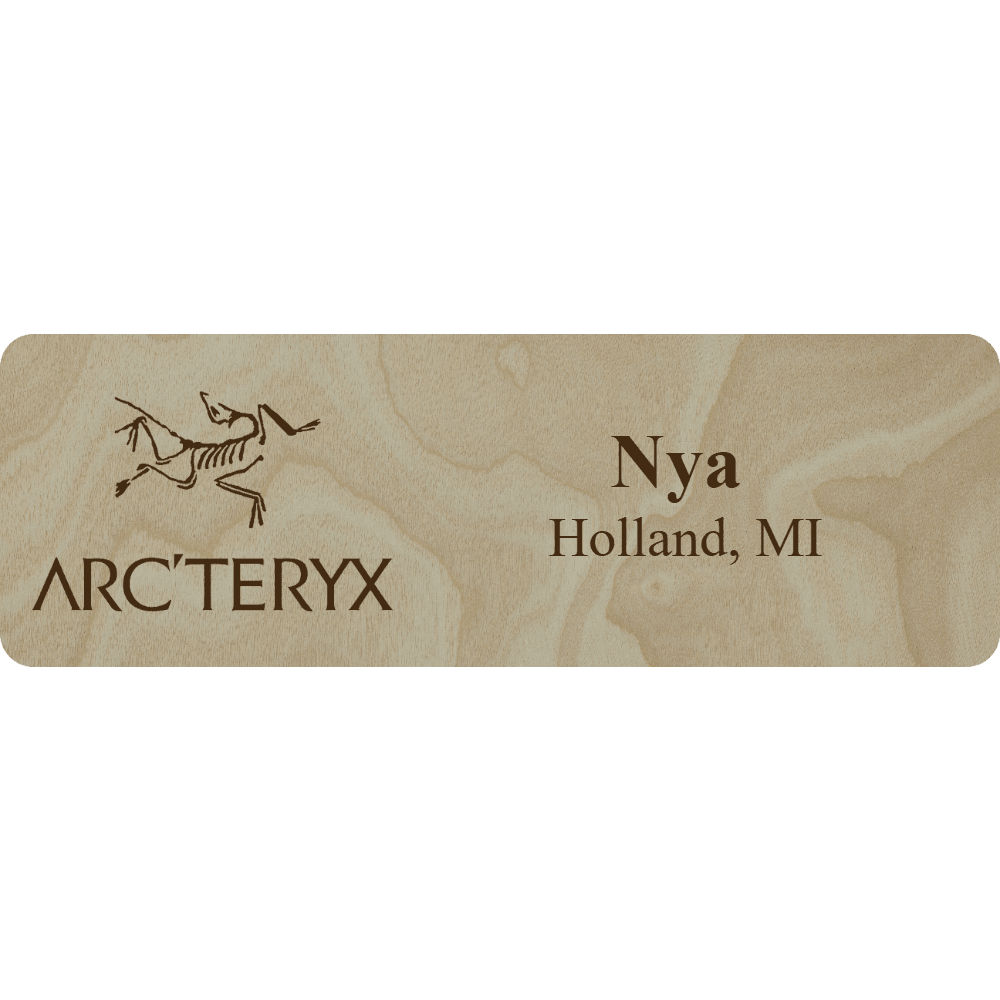 Arc'teryx Name Tag - 2 Lines - Customer's Product with price 6.25 ID mNaCzkUMmCHvuiwx3quoVH1z