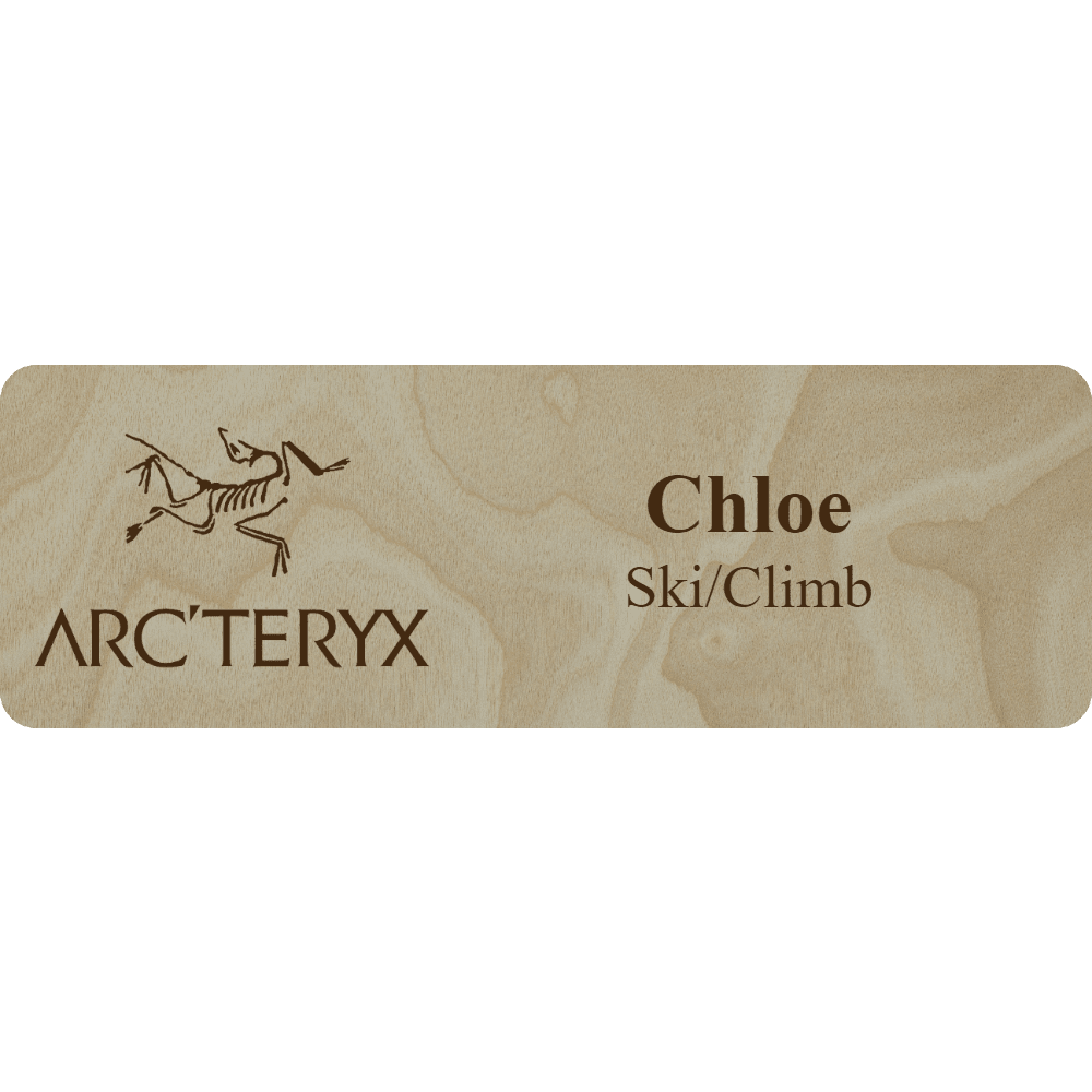 Arc'teryx Name Tag - 2 Lines - Customer's Product with price 6.25 ID 3GhcsLoh8vlZ0DoBpOiP3hcM