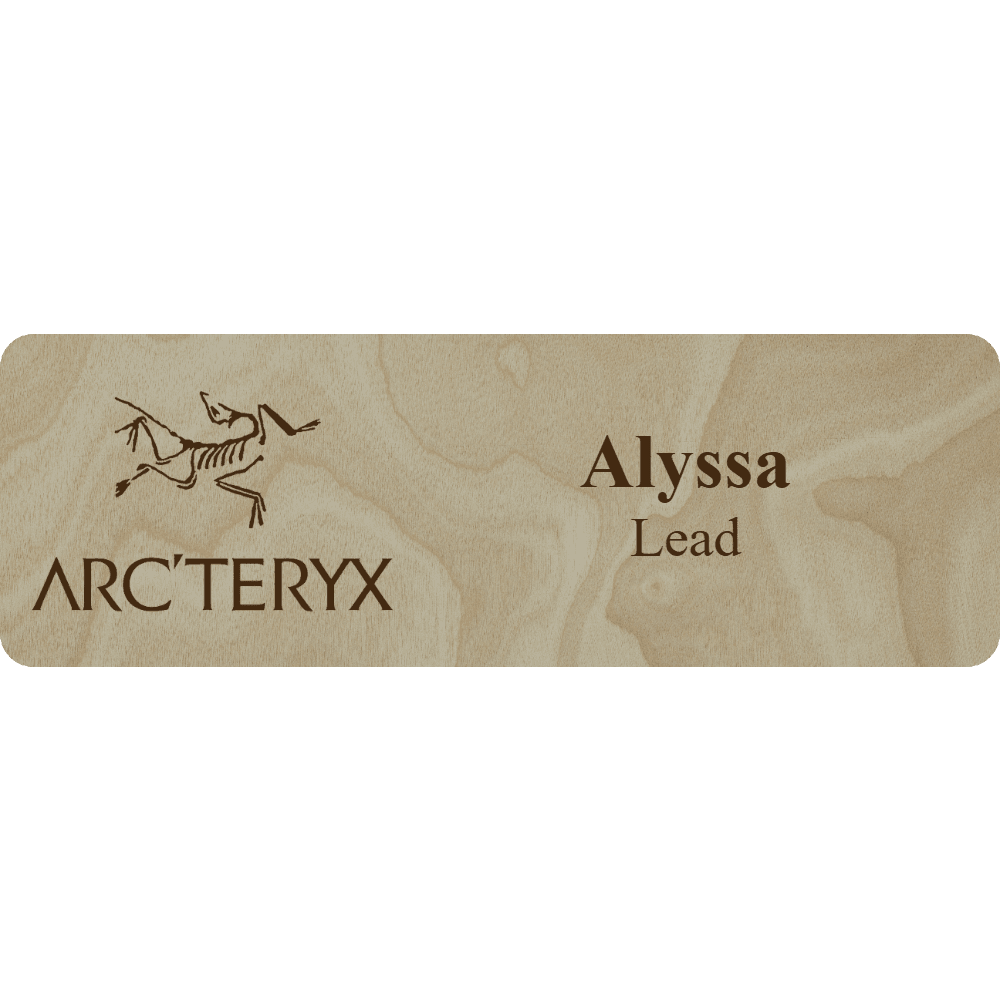 Arc'teryx Name Tag - 2 Lines - Customer's Product with price 6.25 ID rpRYrqRlM4U58F-8lMMnHPHm