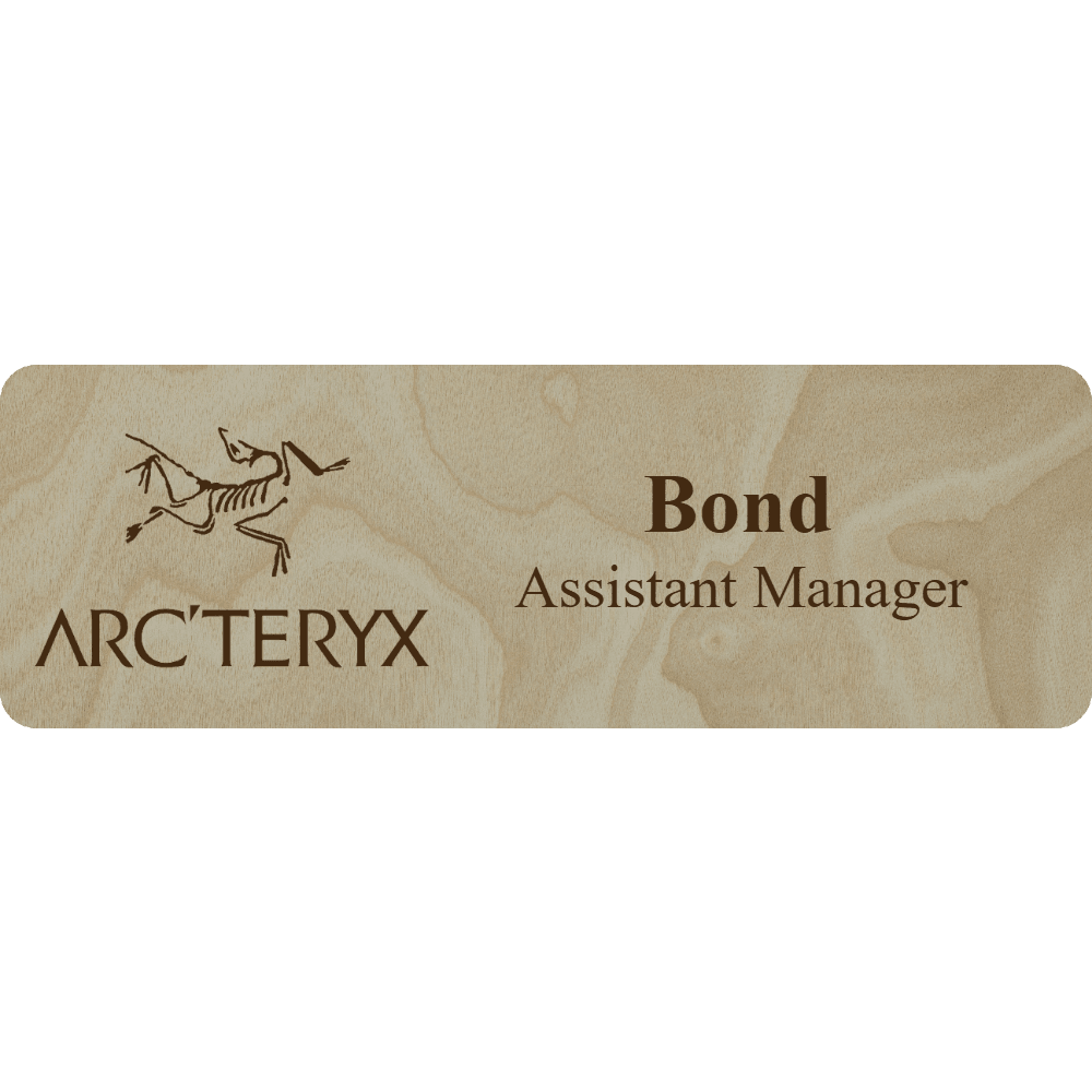 Arc'teryx Name Tag - 2 Lines - Customer's Product with price 6.25 ID lkp353j74Aig6LtZfT9ALsHH