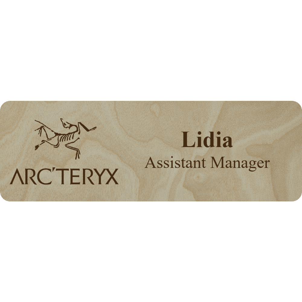Arc'teryx Name Tag - 2 Lines - Customer's Product with price 5.25 ID 5LdCunUIrMrZmasj6Rg5f05I