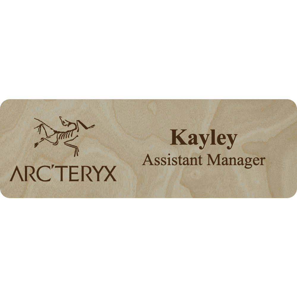 Arc'teryx Name Tag - 2 Lines - Customer's Product with price 6.25 ID IqCMFGbu506D4QtLaqLVOOMG