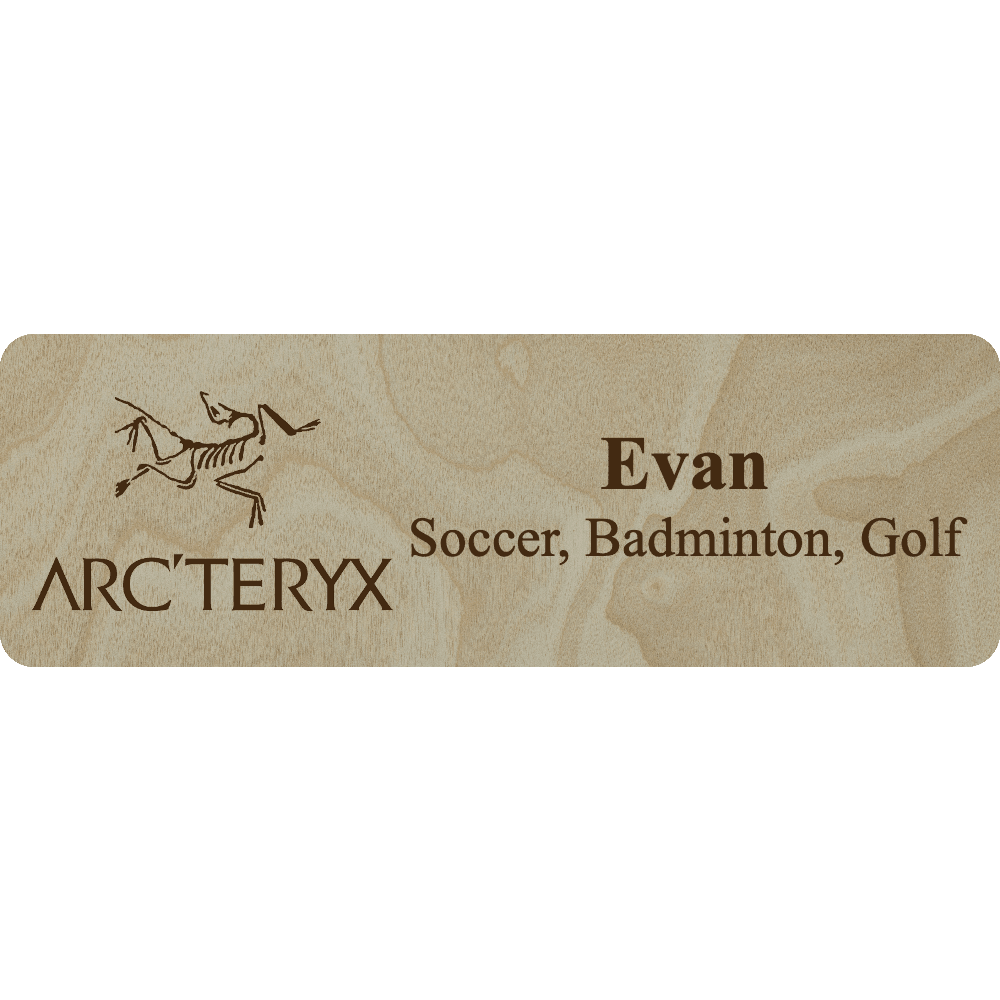 Arc'teryx Name Tag - 2 Lines - Customer's Product with price 6.25 ID qZ-eZREzWWG6j6oViPNJLpt_