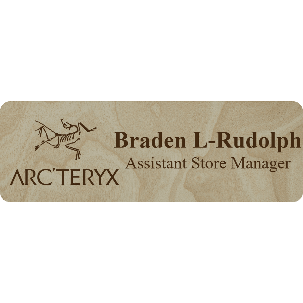Arc'teryx Name Tag - 2 Lines - Customer's Product with price 6.25 ID THjOaNcEl67KReQa-TIrxedo