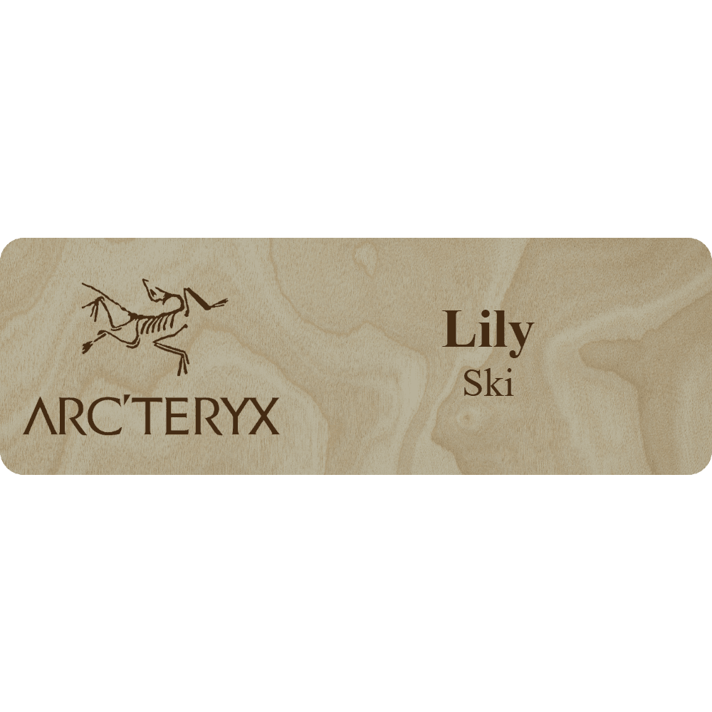 Arc'teryx Name Tag - 2 Lines - Customer's Product with price 6.25 ID ynXWh8DbWf9g6r2xTnX_ApB4