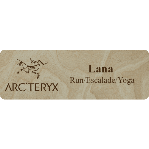 Arc'teryx Name Tag - 2 Lines - Customer's Product with price 5.25 ID 9dAee7U7BFCZgvopIBao1pki