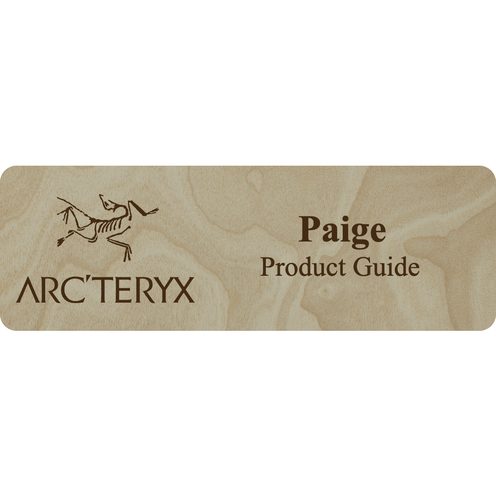 Arc'teryx Name Tag - 2 Lines - Customer's Product with price 6.25 ID XZ0WcBWu_zkRxsKep-t2DhFu