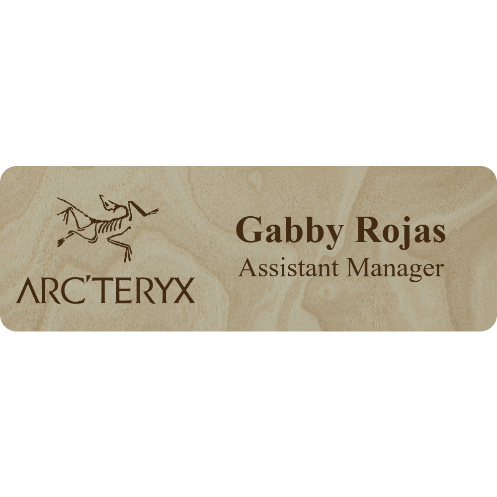 Arc'teryx Name Tag - 2 Lines - Customer's Product with price 6.25 ID ndZZte9FlA4WmfGZ2SXKz1Gv