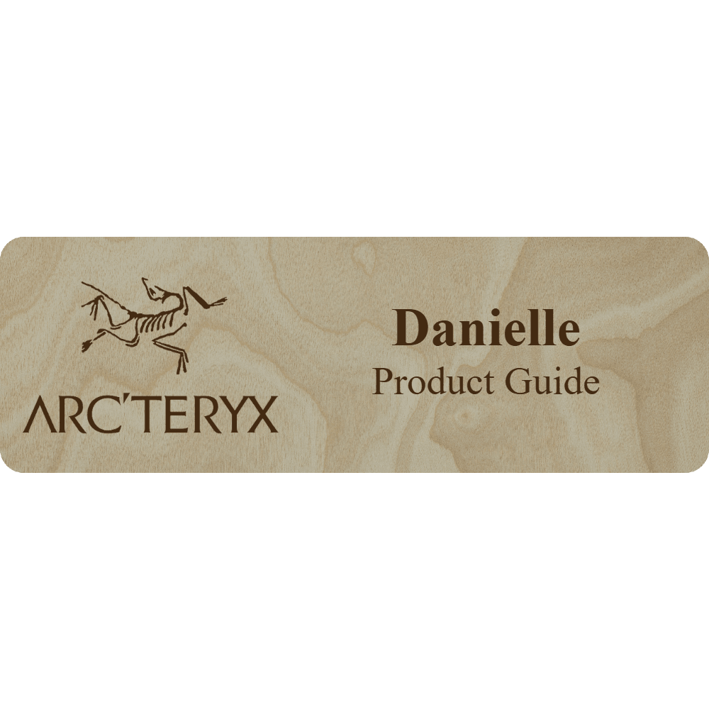 Arc'teryx Name Tag - 2 Lines - Customer's Product with price 6.25 ID zUiiLqJLmV9RSoAesjMBLBGd