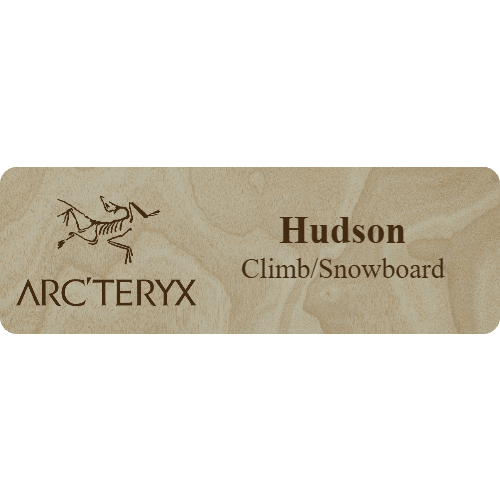 Arc'teryx Name Tag - 2 Lines - Customer's Product with price 6.25 ID LG5ZvEuHFNT7q_ibCbb3xssr