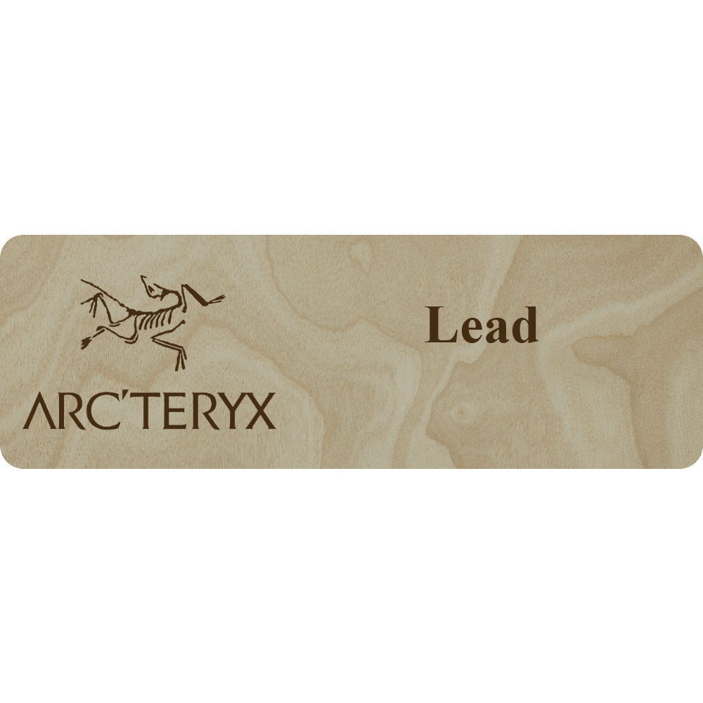 Arc'teryx Name Tag - 2 Lines - Customer's Product with price 6.25 ID _itq4VdaAQfQFFWurYr1KWWd