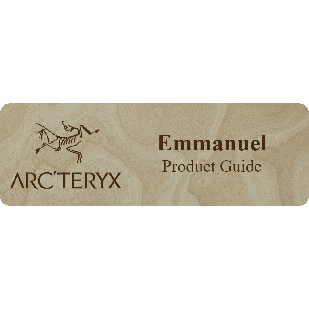 Arc'teryx Name Tag - 2 Lines - Customer's Product with price 6.25 ID YgfhgZXBK-OHgNeaiRIHVuKa