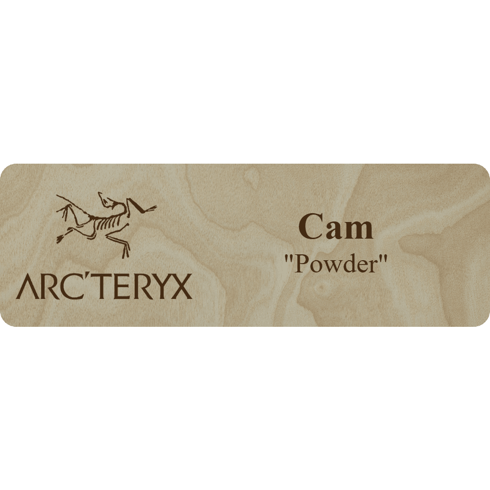 Arc'teryx Name Tag - 2 Lines - Customer's Product with price 6.25 ID ofulbCvtrfk8B6APVDkUtu6F