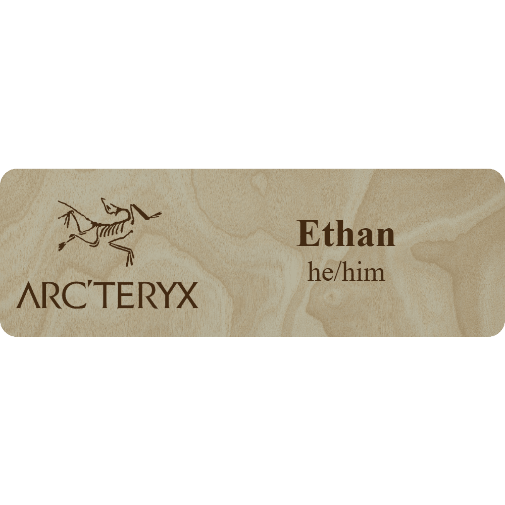 Arc'teryx Name Tag - 2 Lines - Customer's Product with price 6.25 ID kovRrIMP3dVMBHGhqSPYuzIK