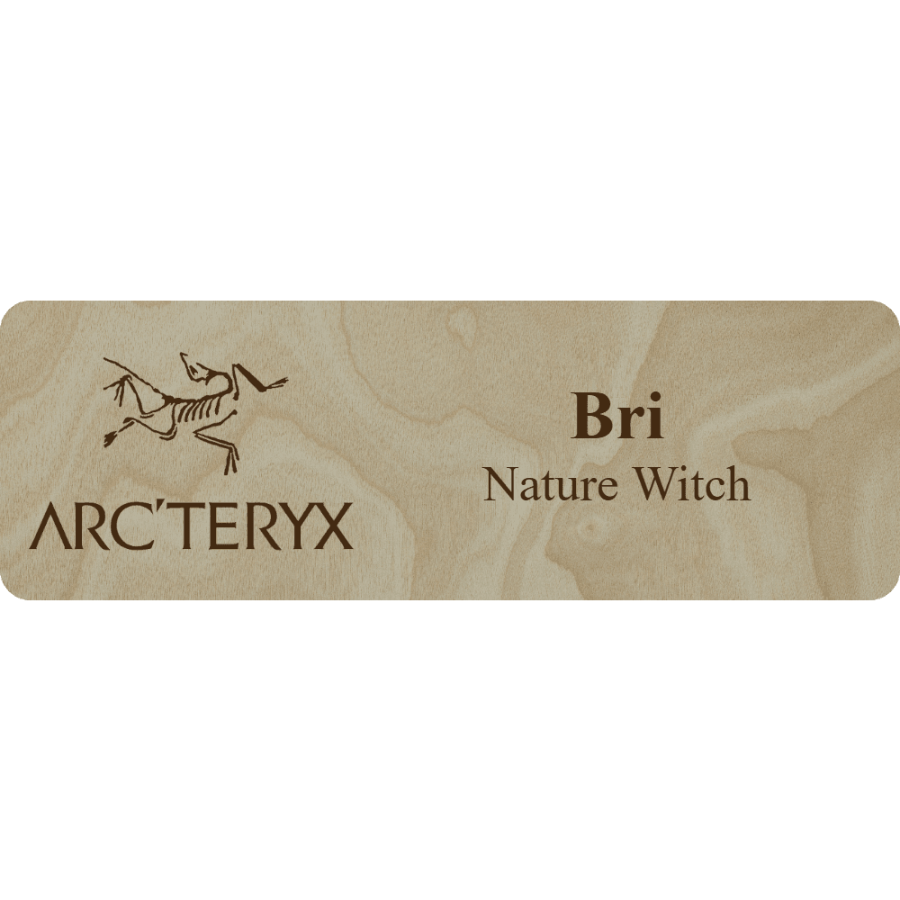 Arc'teryx Name Tag - 2 Lines - Customer's Product with price 6.25 ID vpSGt2YugI2qBCLTb8JAfsXg