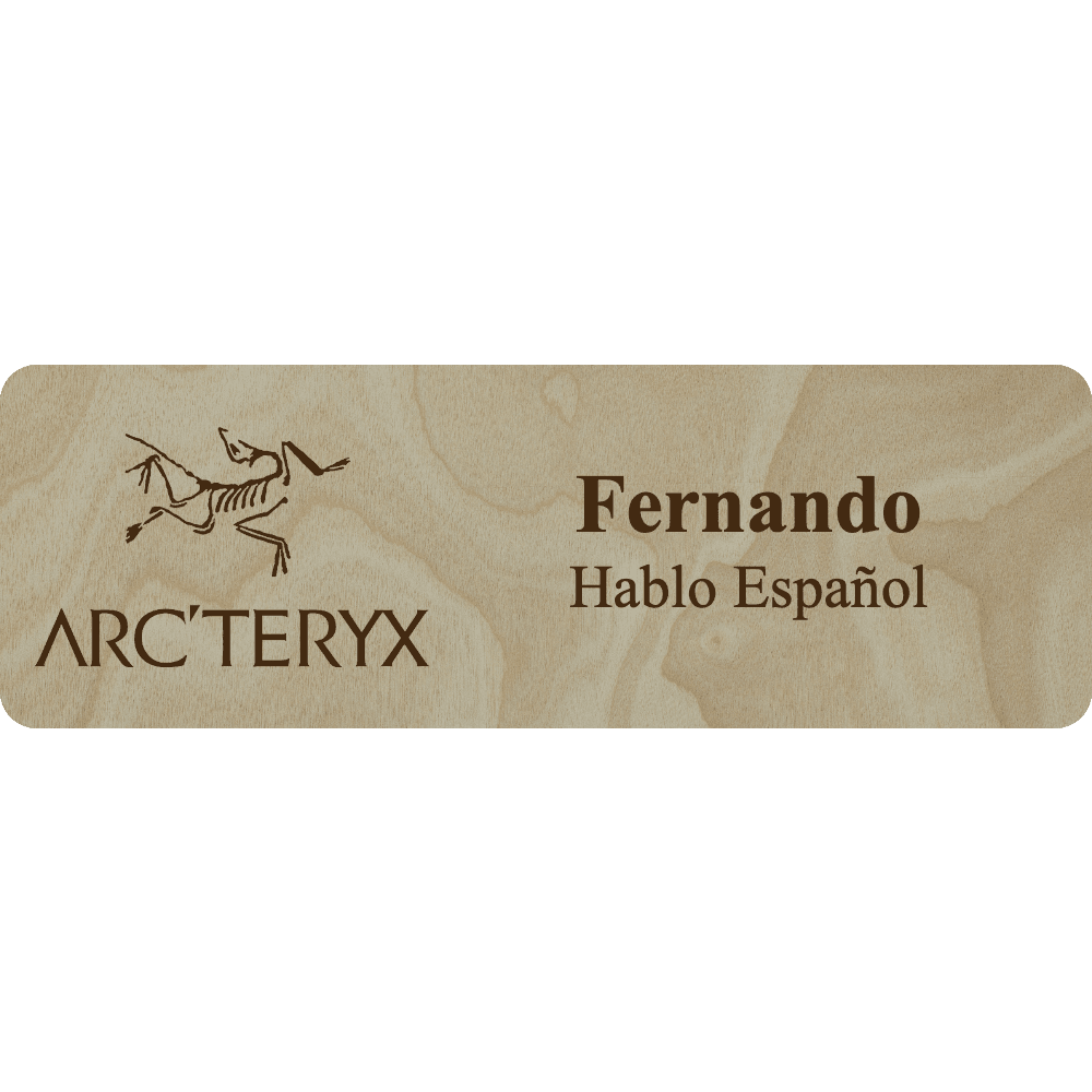 Arc'teryx Name Tag - 2 Lines - Customer's Product with price 6.25 ID KxVdXDrwGb2qjZ-sg4k3ruHh