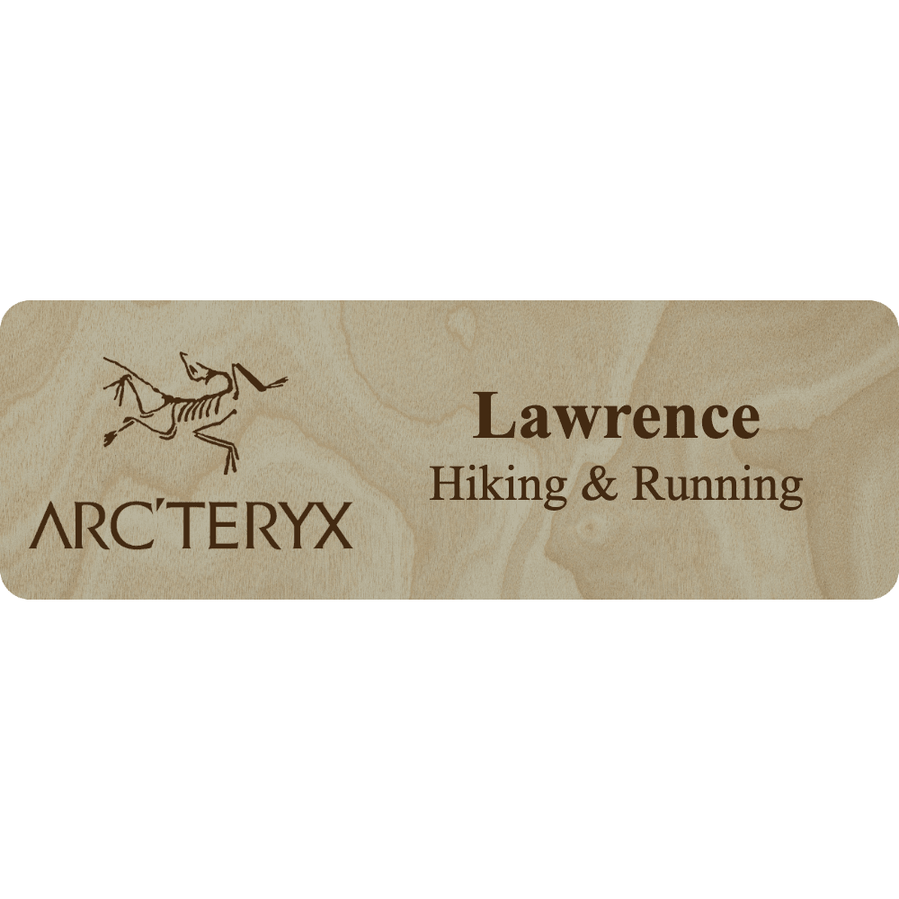 Arc'teryx Name Tag - 2 Lines - Customer's Product with price 5.25 ID XVv-ZXhS7T1vhKhO3otNtN0W