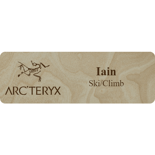 Arc'teryx Name Tag - 2 Lines - Customer's Product with price 6.25 ID fI9PX669FiebrvPNc-rWkC6l