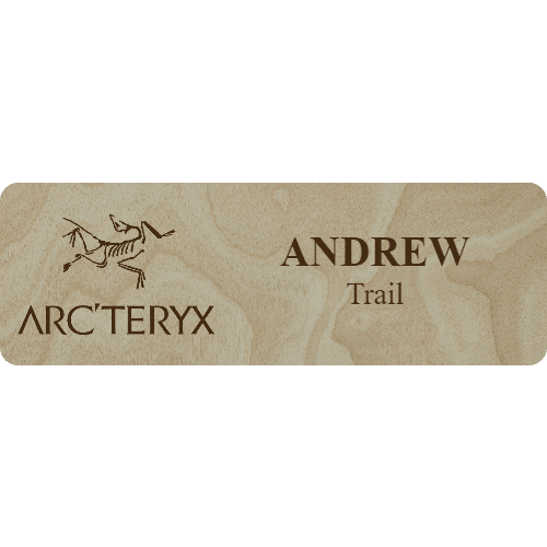 Arc'teryx Name Tag - 2 Lines - Customer's Product with price 6.25 ID XUIykYUJubSOrjUh7sDbNHn6
