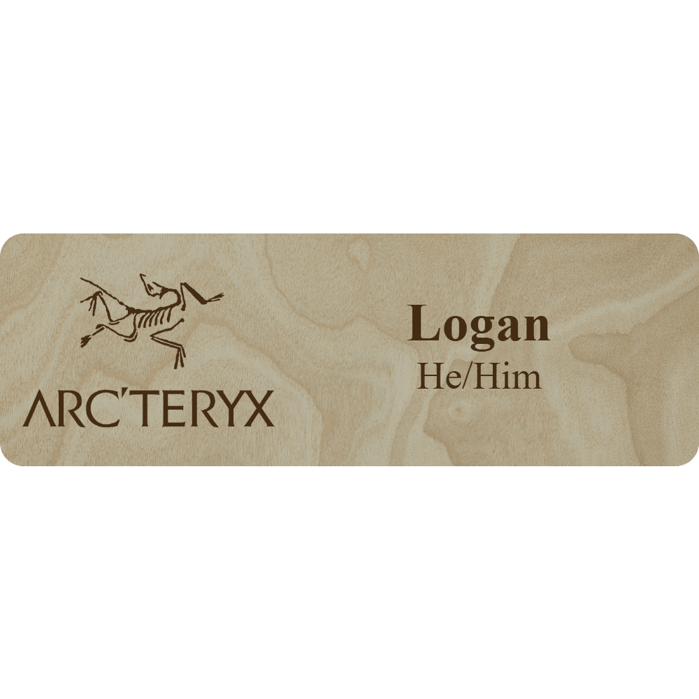 Arc'teryx Name Tag - 2 Lines - Customer's Product with price 5.25 ID lzj-oo53V8wdi6CN-ufIBmqX