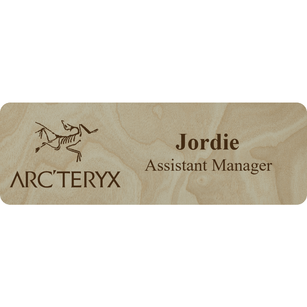 Arc'teryx Name Tag - 2 Lines - Customer's Product with price 6.25 ID wdgiIrOPpMANMFoymfME9nRh