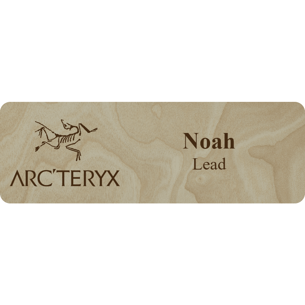 Arc'teryx Name Tag - 2 Lines - Customer's Product with price 6.25 ID PvUNoSvLFpyqh4dhO1ysDhMv