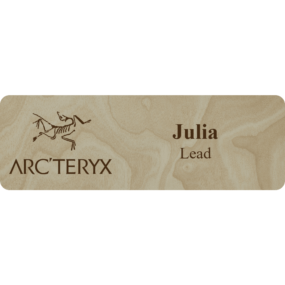 Arc'teryx Name Tag - 2 Lines - Customer's Product with price 6.25 ID pkRHmiTwIDy2ApKTS3SOSN73