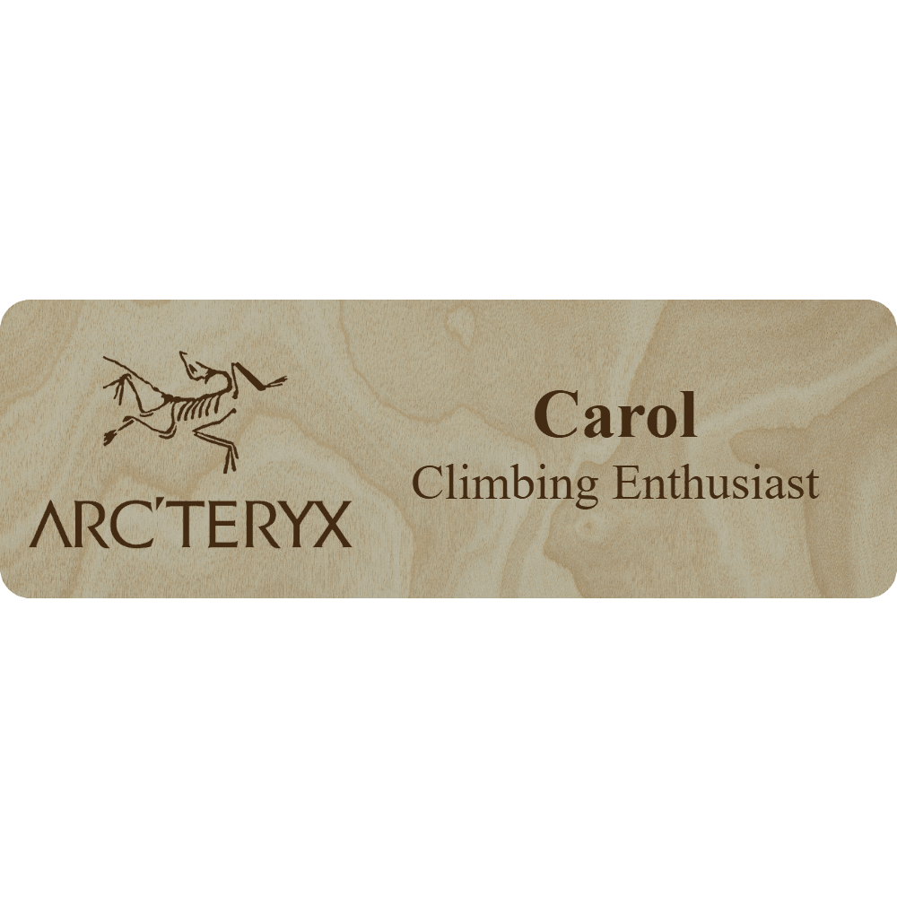 Arc'teryx Name Tag - 2 Lines - Customer's Product with price 6.25 ID NkxndnSmXJL0h470PosemqX1