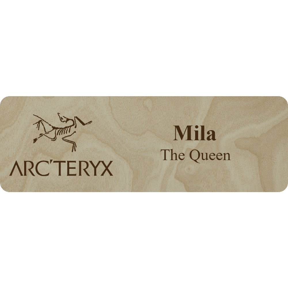 Arc'teryx Name Tag - 2 Lines - Customer's Product with price 6.25 ID 8wRk7FswP4GPlndtrKtmPPdY