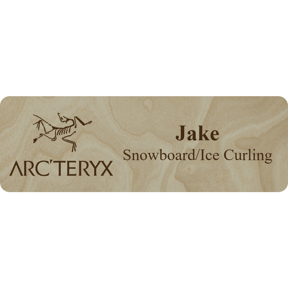 Arc'teryx Name Tag - 2 Lines - Customer's Product with price 6.25 ID yjONb-rBH5zigz7zAYP2R0SO