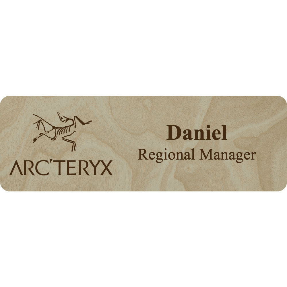 Arc'teryx Name Tag - 2 Lines - Customer's Product with price 6.25 ID M1YMTxhRwISgoS460FBFrenx