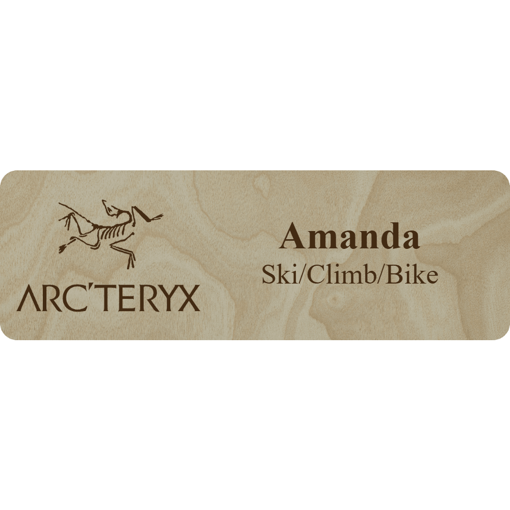 Arc'teryx Name Tag - 2 Lines - Customer's Product with price 6.25 ID ywjurrKFVUSq1h5u4NXFEx_P