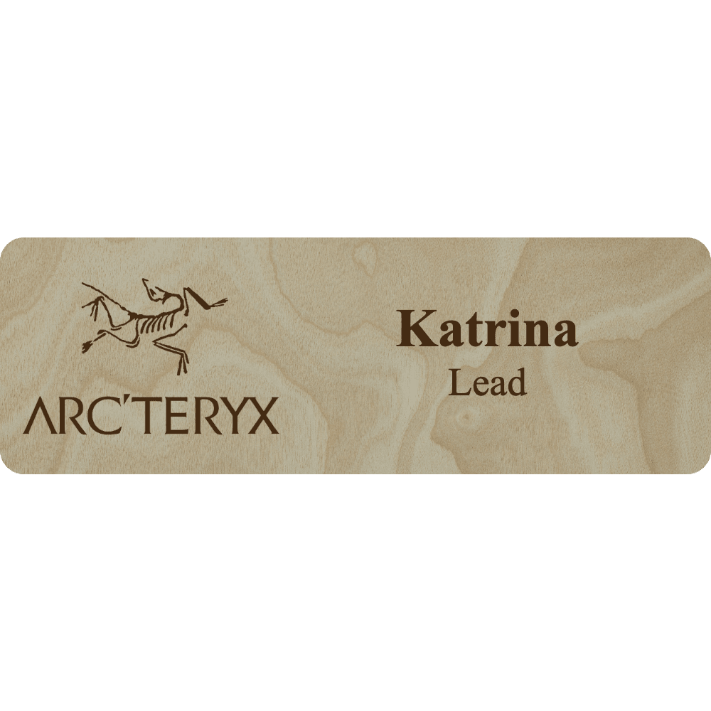 Arc'teryx Name Tag - 2 Lines - Customer's Product with price 6.25 ID eTkda5D512w5F-K-_JV4_XjI