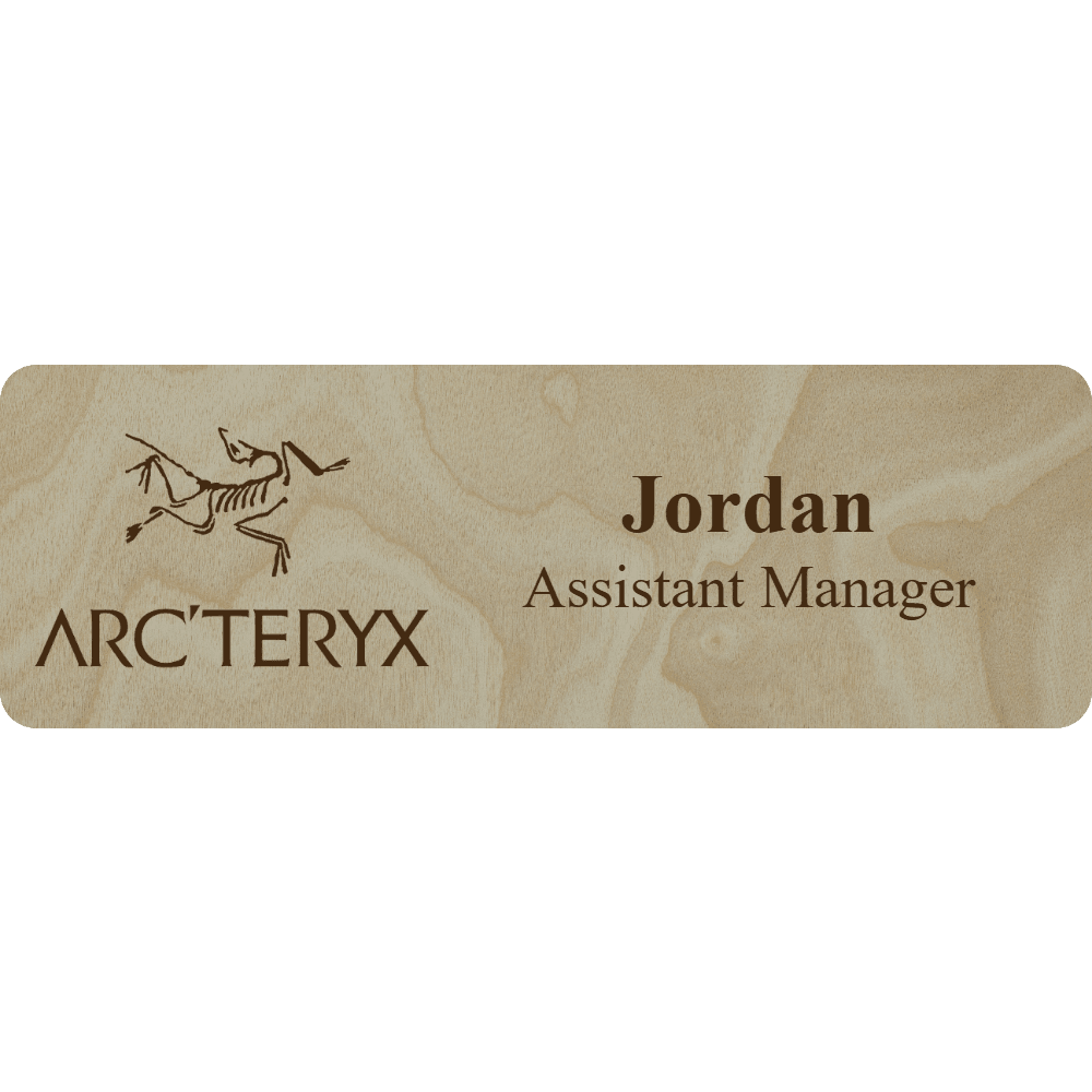 Arc'teryx Name Tag - 2 Lines - Customer's Product with price 6.25 ID ycYy_LsaqrkForl7PoPdKL1k