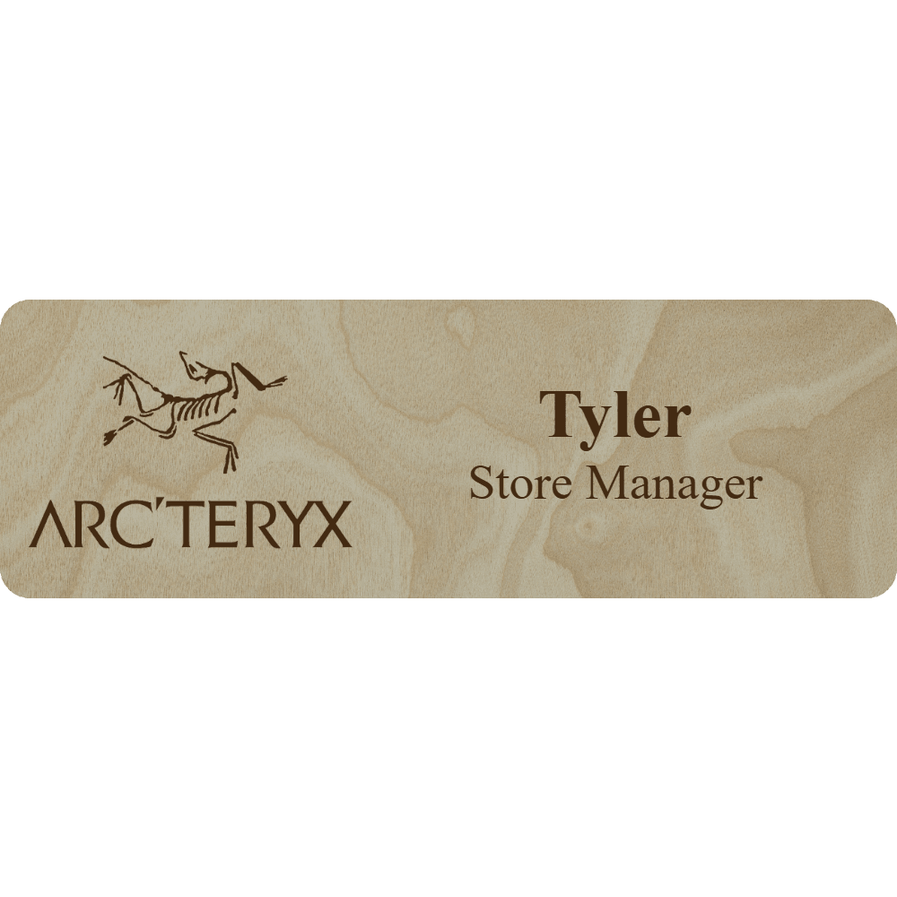 Arc'teryx Name Tag - 2 Lines - Customer's Product with price 5.25 ID iXRdx_SeHfhvc83bQTXpGKyG