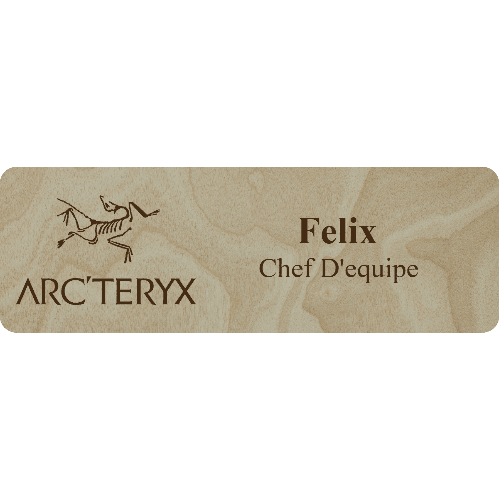 Arc'teryx Name Tag - 2 Lines - Customer's Product with price 6.25 ID F4nPPwjGEidDQYZo4NB0axdF