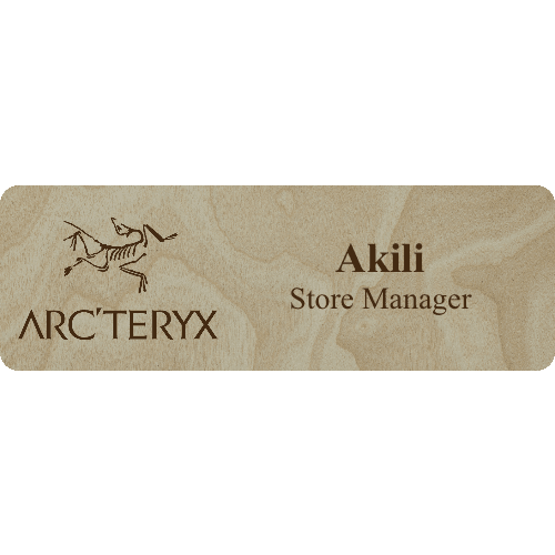 Arc'teryx Name Tag - 2 Lines - Customer's Product with price 5.25 ID M1rRu02Ds0fh8B-UvJ14ffXe