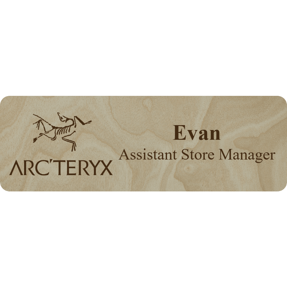 Arc'teryx Name Tag - 2 Lines - Customer's Product with price 6.25 ID 4ksAzjPE1fVgecTe2CMc78gN