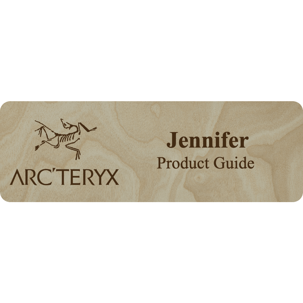 Arc'teryx Name Tag - 2 Lines - Customer's Product with price 6.25 ID XbLt_Vo39AD-W7Tqn9J4nZAf
