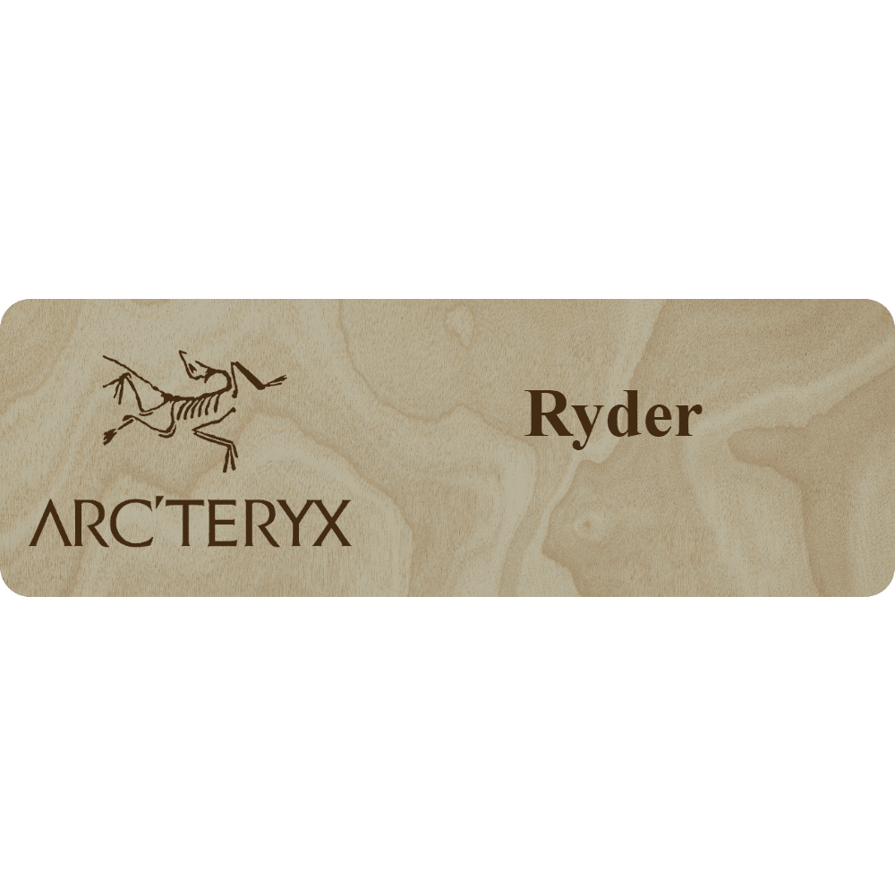 Arc'teryx Name Tag - 2 Lines - Customer's Product with price 6.25 ID a1fwj7fZBOjQZq-R-s0ZCbNc