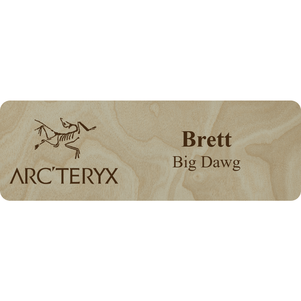 Arc'teryx Name Tag - 2 Lines - Customer's Product with price 6.25 ID -bZx4D3fjjJizNJVoqLPBj6v